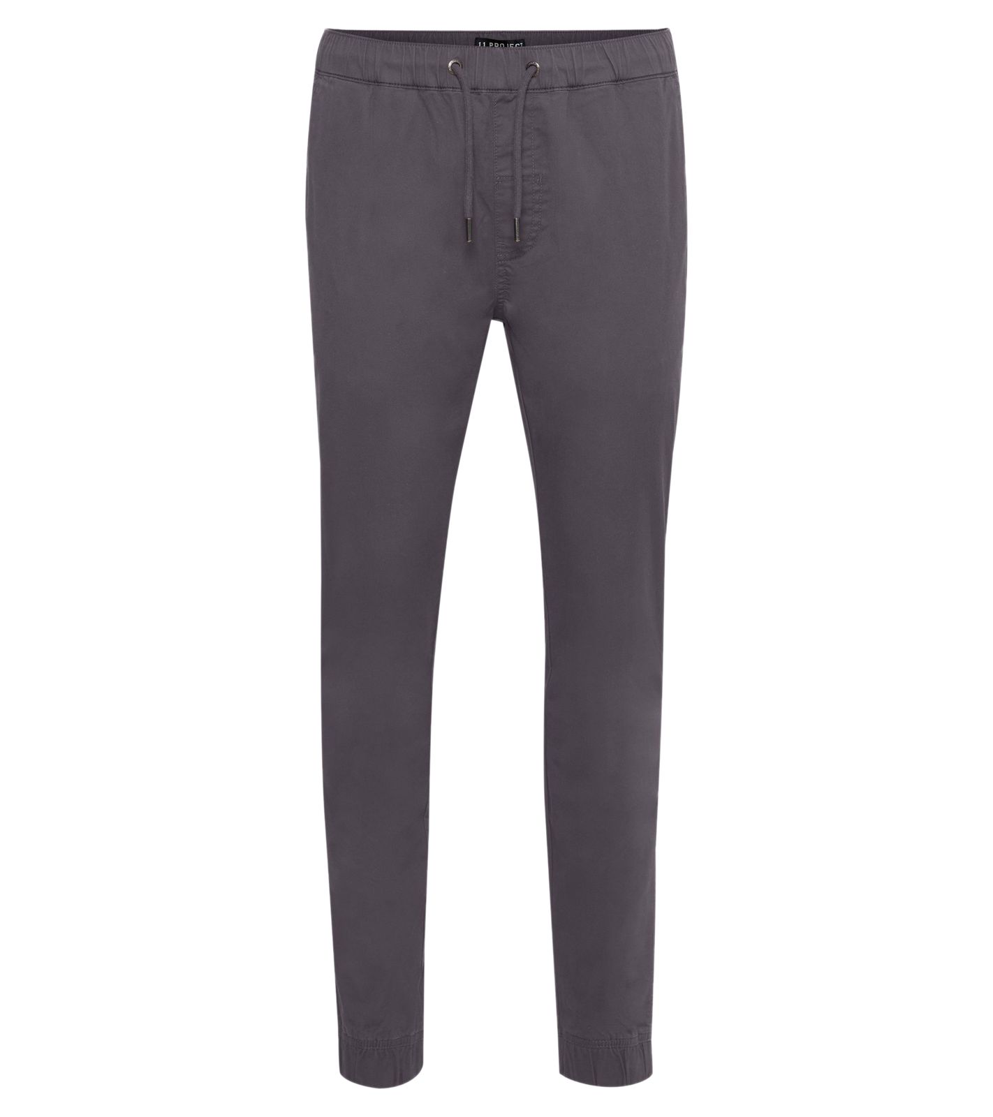 11 PROJECT Lounes Herren Chino-Hose im Jogger-Look Stoff-Hose 21300795ME Grau von 11 PROJECT