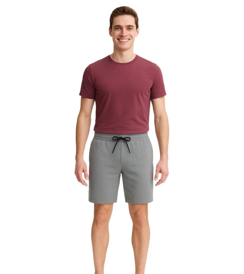 11 PROJECT Palamo Herren Sweat-Bermuda Freizeit Bermuda im Chino-Style 20716141 200275 Grau von 11 PROJECT