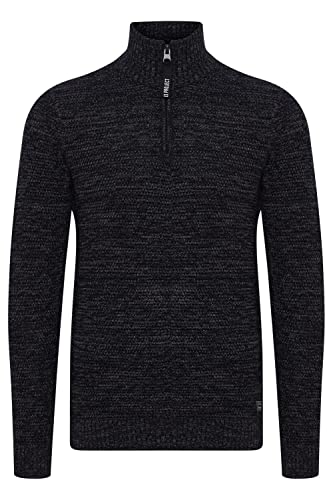 11 Project PRAlbanus Herren Strickpullover Troyer Grobstrick Pullover aus 100% Baumwolle, Größe:XL, Farbe:Black (194007) von 11 Project