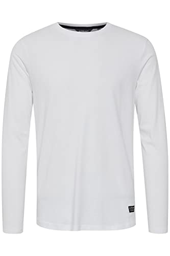 11 Project Anaklet Herren Longsleeve Langarmshirt Shirt Basic aus 100% Baumwolle, Größe:XL, Farbe:White (110601) von 11 Project