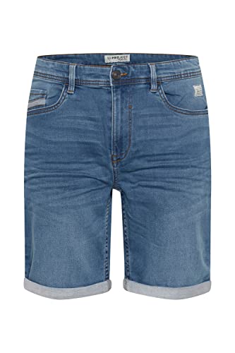 11 Project PRBernd Herren Jeans Shorts Kurze Denim Hose mit Stretch Regular Fit, Größe:L, Farbe:Denim Middle Blue (200291) von 11 Project