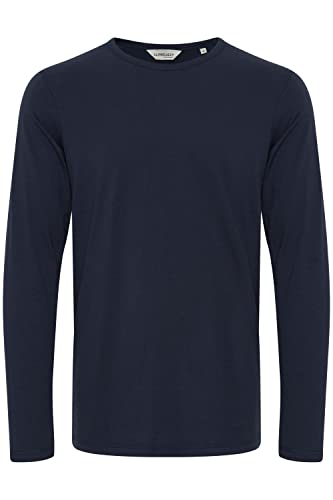 11 Project Bledion Herren Longsleeve Langarmshirt Shirt Basic aus 100% Baumwolle, Größe:XL, Farbe:Insignia Blue (194010) von 11 Project