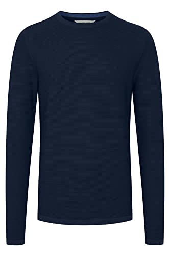 11 Project Frode Herren Strickpullover Feinstrick Pullover aus 100% Baumwolle, Größe:M, Farbe:Dress Blues (194024) von 11 Project