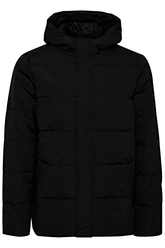 11 Project Giacomo Steppjacke Herren Winterjacke Jacke gefüttert mit hochschließendem Kragen, Größe:XXL, Farbe:Black (194007) von 11 Project