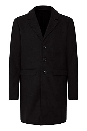 11 Project Kunz Herren Wintermantel Wollmantel Winterjacke mit Reverskragen, Größe:XXL, Farbe:Black (194007) von 11 Project