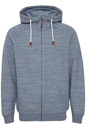 11 Project Mense Herren Sweatjacke Kapuzenjacke Hoodie mit Kapuze mit hochabschließendem Kragen, Größe:XL, Farbe:Dark Navy (194013) von 11 Project