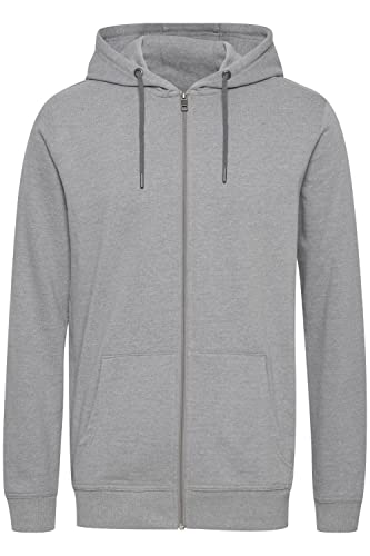 11 Project Nahim Herren Sweatjacke Kapuzenjacke Hoodie mit Kapuze, Größe:3XL, Farbe:Gray Melange (1840051) von 11 Project