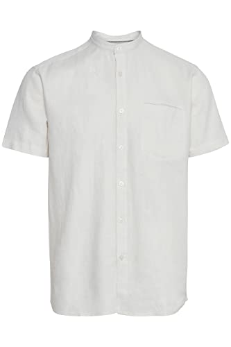 11 Project PROcke Herren Kurzarmhemd aus Leinenmix Herrenhemd Hemd, Größe:M, Farbe:Off White (114201) von 11 Project