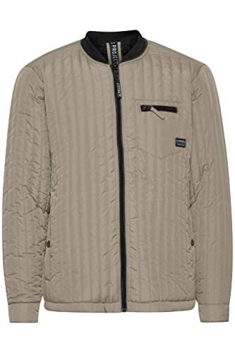 11 Project PRArik Herren Steppjacke Übergangsjacke Jacke leicht gefüttert mit Ripp-Kragen Regular Fit, Größe:XL, Farbe:Crockery (161104) von 11 Project