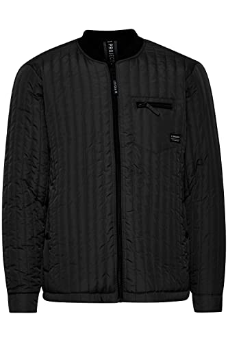 11 Project PRArik Herren Steppjacke Übergangsjacke Jacke leicht gefüttert mit RIPP-Kragen Regular Fit, Größe:M, Farbe:Black (194007) von 11 Project