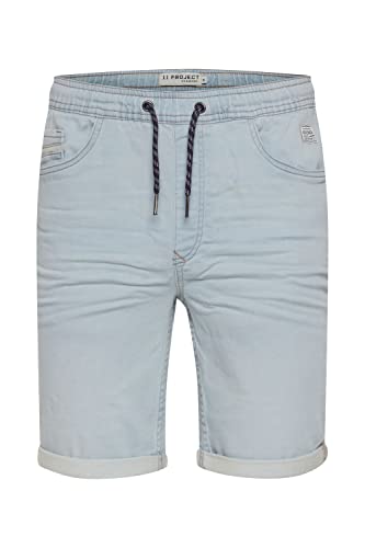 11 Project PRBarne Herren Jeans Shorts Kurze Denim Hose mit Stretch Regular Fit, Größe:L, Farbe:Denim Light Blue (200290) von 11 Project