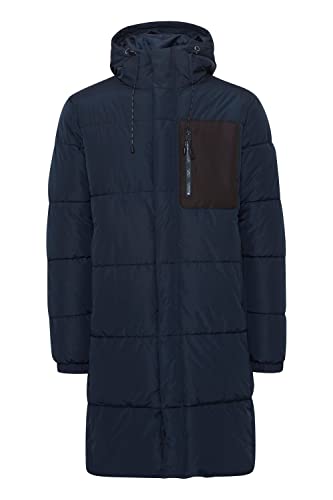 11 Project PRCaltonJA Herren Winterjacke Herrenjacke Jacke hochabschließender Kragen wasserabweisendes Material mit Kapuze, Größe:L, Farbe:Insignia Blue (194010) von 11 Project