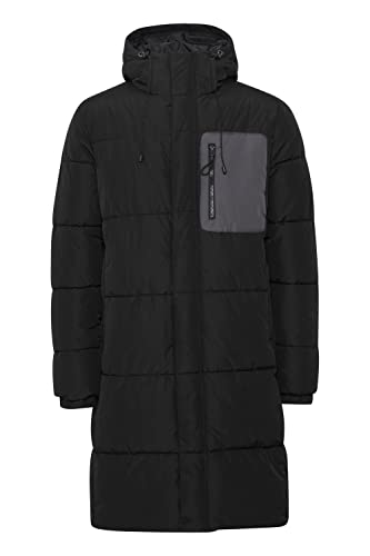 11 Project PRCaltonJA Herren Winterjacke Herrenjacke Jacke hochabschließender Kragen wasserabweisendes Material mit Kapuze, Größe:M, Farbe:True Black (194008) von 11 Project