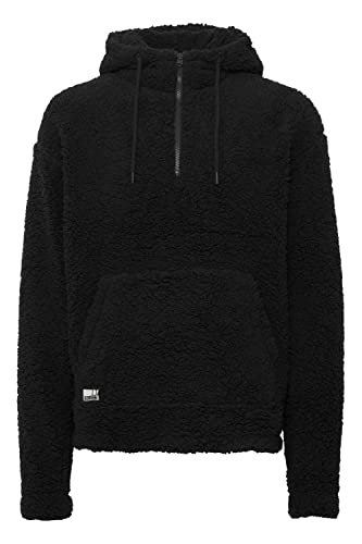 11 Project PRDaegHood Herren Kapuzenpullover Hoodie Pullover Mit Kapuze Und Teddy-Fell mit Kapuze Relaxed Fit, Größe:3XL, Farbe:Black (194007) von 11 Project