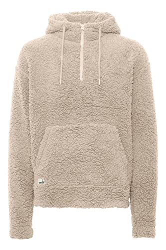 11 Project PRDaegHood Herren Kapuzenpullover Hoodie Pullover Mit Kapuze Und Teddy-Fell mit Kapuze Relaxed Fit, Größe:L, Farbe:Oatmeal (130401) von 11 Project