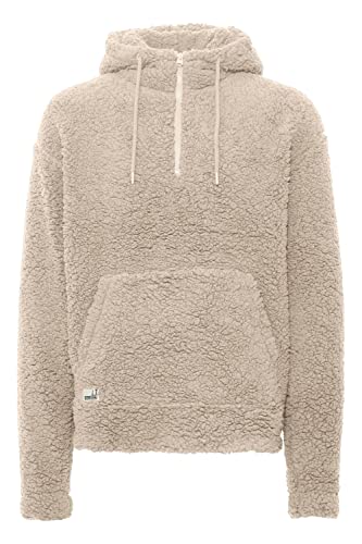 11 Project PRDaegHood Herren Kapuzenpullover Hoodie Pullover Mit Kapuze Und Teddy-Fell mit Kapuze Relaxed Fit, Größe:XL, Farbe:Oatmeal (130401) von 11 Project