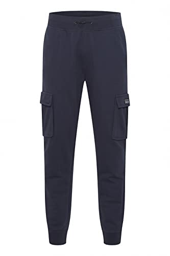 11 Project PRDominic Herren Hose Stoffhose Sweathose Cargohose mit Taschen Regular Fit, Größe:M, Farbe:Dress Blues (194024) von 11 Project