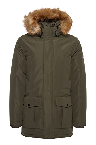 11 Project PRDuffin Herren Winterparka Parka Winterjacke mit hochabschließendem Kragen und abnehmbarem Kunstfell an der Kapuze, Größe:L, Farbe:Deep Depths (190413) von 11 Project