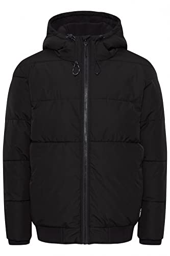 11 Project PRDupree Herren Steppjacke Übergangsjacke Jacke Winterjacke mit Rippbündchen und Kapuze Regular Fit, Größe:XL, Farbe:Black (194007) von 11 Project