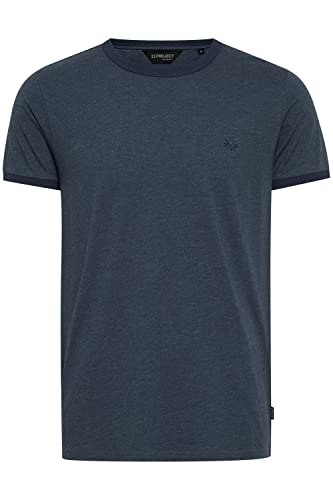 11 Project PRGöran Herren T-Shirt Kurzarm Shirt mit Rundhals-Ausschnitt, Größe:L, Farbe:INS BL Mel (7989915) von 11 Project