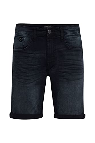 11 Project PRNias Herren Jeans Shorts Kurze Denim Hose mit Stretch Regular Fit, Größe:XL, Farbe:Denim Washed Black (201001) von 11 Project