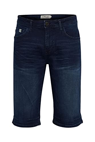 11 Project PRNordian Herren Jeans Shorts Kurze Denim Hose mit Gürtelschlaufen 5-Pocket-Look Regular Fit, Größe:M, Farbe:Denim Dark Blue (200292) von 11 Project