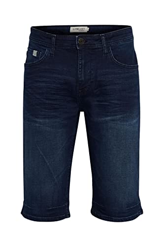 11 Project PRNordian Herren Jeans Shorts Kurze Denim Hose mit Gürtelschlaufen 5-Pocket-Look Regular Fit, Größe:XL, Farbe:Denim Dark Blue (200292) von 11 Project
