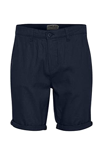 11 Project PROeysted Herren Leinenshorts Kurze Leinenhose Bermuda, Größe:L, Farbe:Insignia Blue (194010) von 11 Project