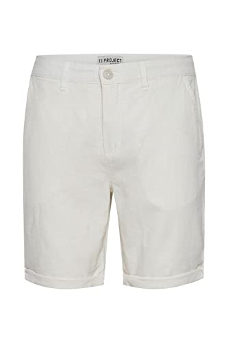 11 Project PROeysted Herren Leinenshorts Kurze Leinenhose Bermuda, Größe:M, Farbe:Off White (114201) von 11 Project