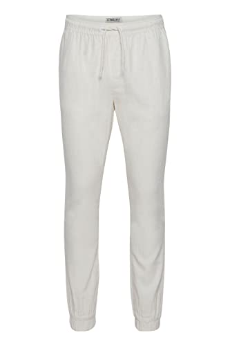 11 Project PROeyvind Herren Leinenhose Lange Stoffhose mit Kordeln Regular Fit, Größe:3XL, Farbe:Off White (114201) von 11 Project