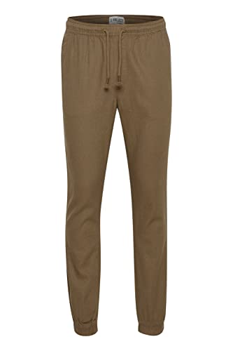 11 Project PROeyvind Herren Leinenhose Lange Stoffhose mit Kordeln Regular Fit, Größe:M, Farbe:Shitake (181015) von 11 Project