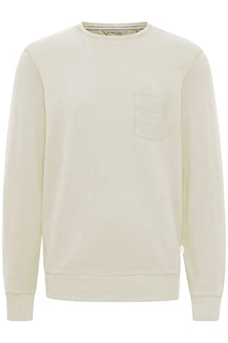 11 Project PRPulo Herren Sweatshirt Pullover Pulli mit Rundhalsausschnitt O-Neck mit Brusttasche, Größe:L, Farbe:Oyster Gray (141107) von 11 Project