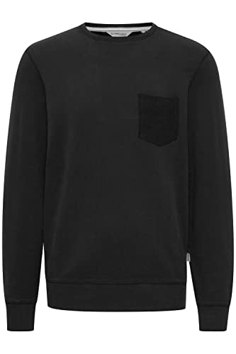 11 Project PRPulo Herren Sweatshirt Pullover Pulli mit Rundhalsausschnitt O-Neck mit Brusttasche, Größe:XL, Farbe:Black (194007) von 11 Project