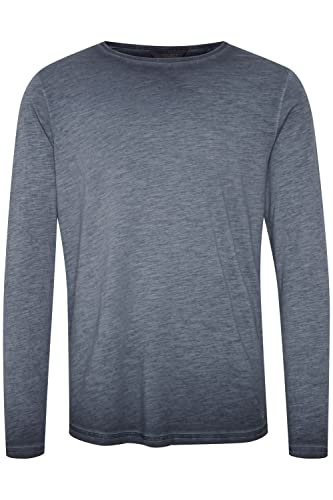 11 Project PRSeverinus Herren Longsleeve Langarmshirt Shirt Basic aus 100% Baumwolle, Größe:L, Farbe:Insignia Blue (194010) von 11 Project