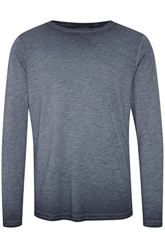 11 Project PRSeverinus Herren Longsleeve Langarmshirt Shirt Basic aus 100% Baumwolle, Größe:S, Farbe:Insignia Blue (194010) von 11 Project