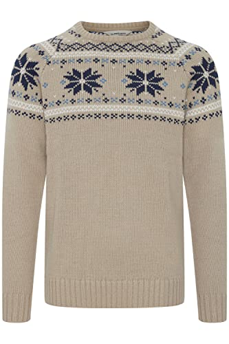 11 Project PRTimbro Herren Strickpullover Grobstrick Pullover aus hochwertiger Woll-Mix-Qualität, Größe:M, Farbe:Crockery (161104) von 11 Project