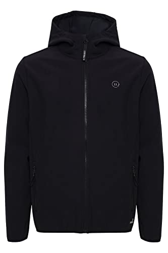 11 Project PRUlfert Herren Softshelljacke Funktionsjacke Übergangsjacke mit hochschließendem Kragen, Größe:2XL, Farbe:Black (194007) von 11 Project