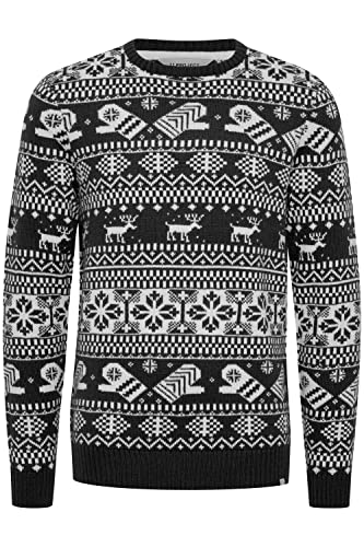 11 Project PRUwe Herren Weihnachtspullover Strickpullover, Größe:L, Farbe:Dark Navy (194013) von 11 Project