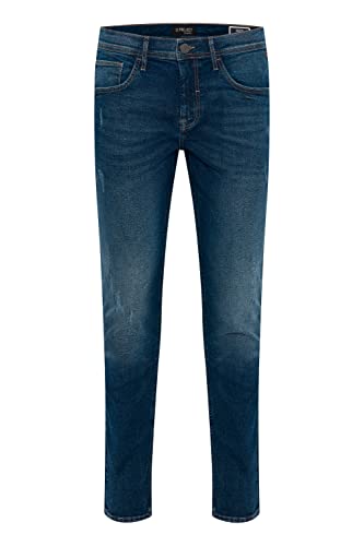 11 Project PRVerner Herren Jeans Hose Denim 5-Pocket-Schnitt Regular Fit, Größe:W32/34, Farbe:Denim Middle Blue (200291) von 11 Project