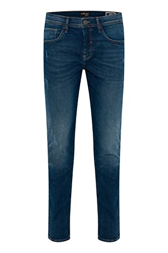 11 Project PRVerner Herren Jeans Hose Denim 5-Pocket-Schnitt Regular Fit, Größe:W33/34, Farbe:Denim Middle Blue (200291) von 11 Project