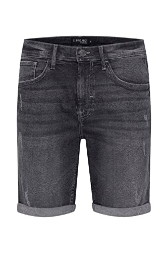 11 Project PRVetle Herren Jeans Shorts Kurze Denim Hose mit Stretch Regular Fit, Größe:L, Farbe:Denim Grey (200296) von 11 Project