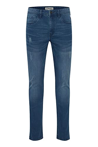 11 Project Pierino Herren Jeans Hose Denim Slim Fit, Größe:W32/34, Farbe:Denim Middle Blue (76201) von 11 Project