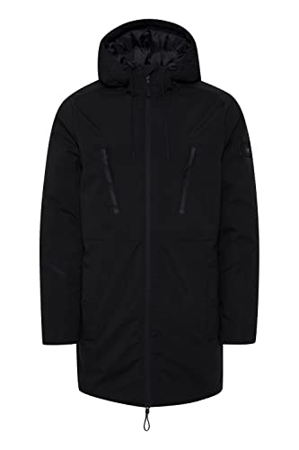 11 Project Pine Herren Winterparka Parka Winterjacke mit hochabschließendem Kragen, Größe:L, Farbe:Black (194007) von 11 Project