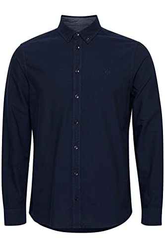 11 Project Steinmar Herren Freizeithemd Hemd mit Umschlagkragen aus 100% Baumwolle, Größe:XL, Farbe:Navy (70230) von 11 Project