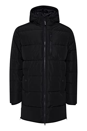 11 Project Tibor Steppjacke Herren Parka Winterjacke Steppparka gefüttert mit hochabschließendem Kragen, Größe:L, Farbe:Black (194007) von 11 Project