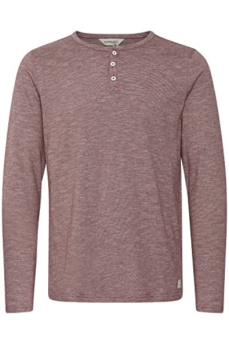 11 Project Tumelo Herren Longsleeve Langarmshirt Shirt aus 100% Baumwolle, Größe:3XL, Farbe:Wine Red (191526) von 11 Project