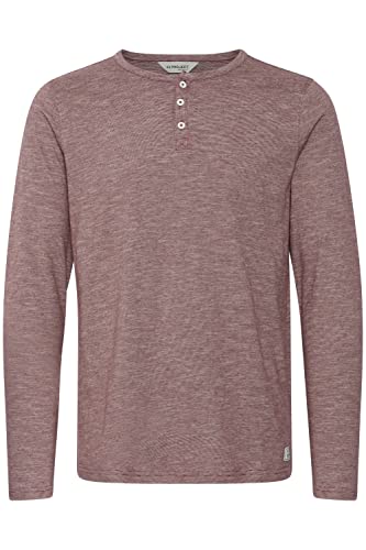 11 Project Tumelo Herren Longsleeve Langarmshirt Shirt aus 100% Baumwolle, Größe:XL, Farbe:Wine Red (191526) von 11 Project