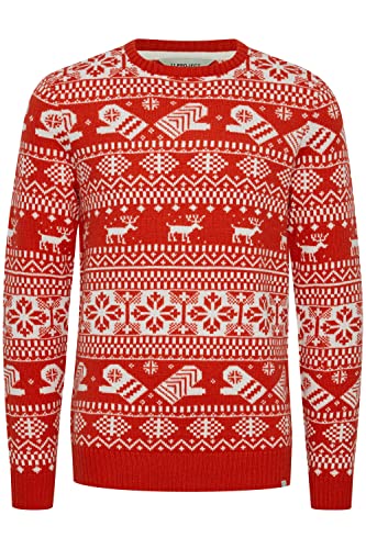 11 Project PRUwe Herren Weihnachtspullover Strickpullover, Größe:XL, Farbe:Mars Red (181655) von 11 Project