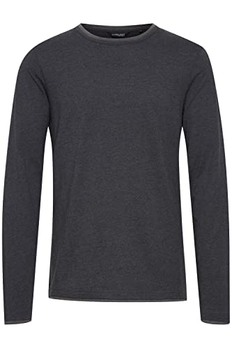 11 Project Venko Herren Longsleeve Langarmshirt Shirt Basic, Größe:L, Farbe:Charcoal Mix (200278) von 11 Project