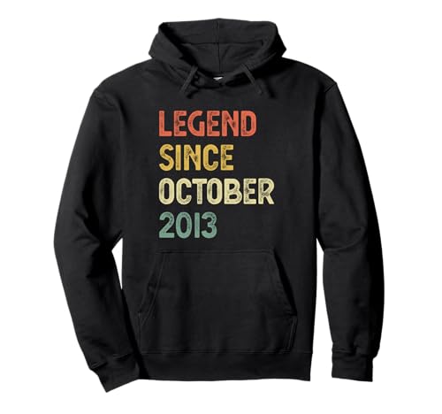 11 Jahre alte Legende seit Oktober 2013 Jungen Mädchen Pullover Hoodie von 11 Years Old Legend October 2013 Boys Girls